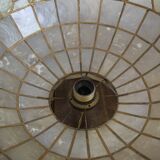 Large hanging in green mother-of-pearl and brass