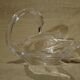 Vide poche coupe en cristal vannes cygne