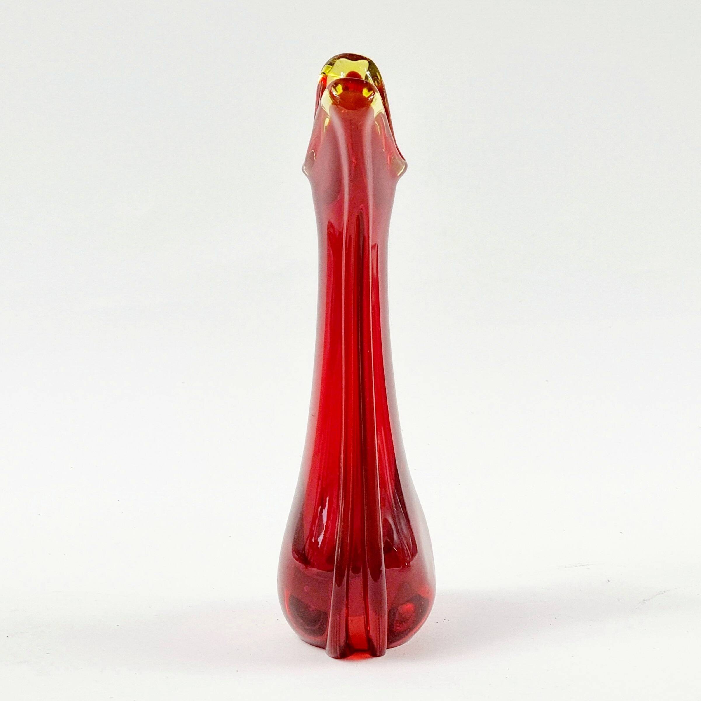 Mid-Century Murano Glass Vase by Flavio Poli for Seguso, Italy, 1960s