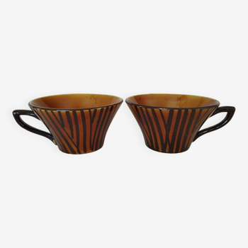 Sarreguemines “Domino” cups