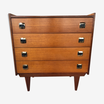 Commode vintage années 60 a 4 tiroirs édite par Henri Couture