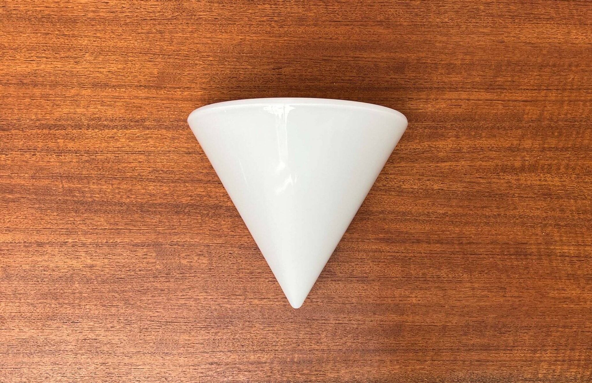 Wall lamp in glass from the Postmodern T+L Royal Typ L 133 series by Keuco, 1980s.