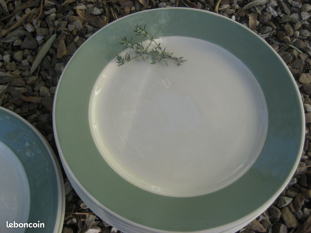 Lot of 10 plates Digoin Sarreguemines