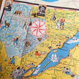 Carte de Gaspésie (Québec) édition de 1960