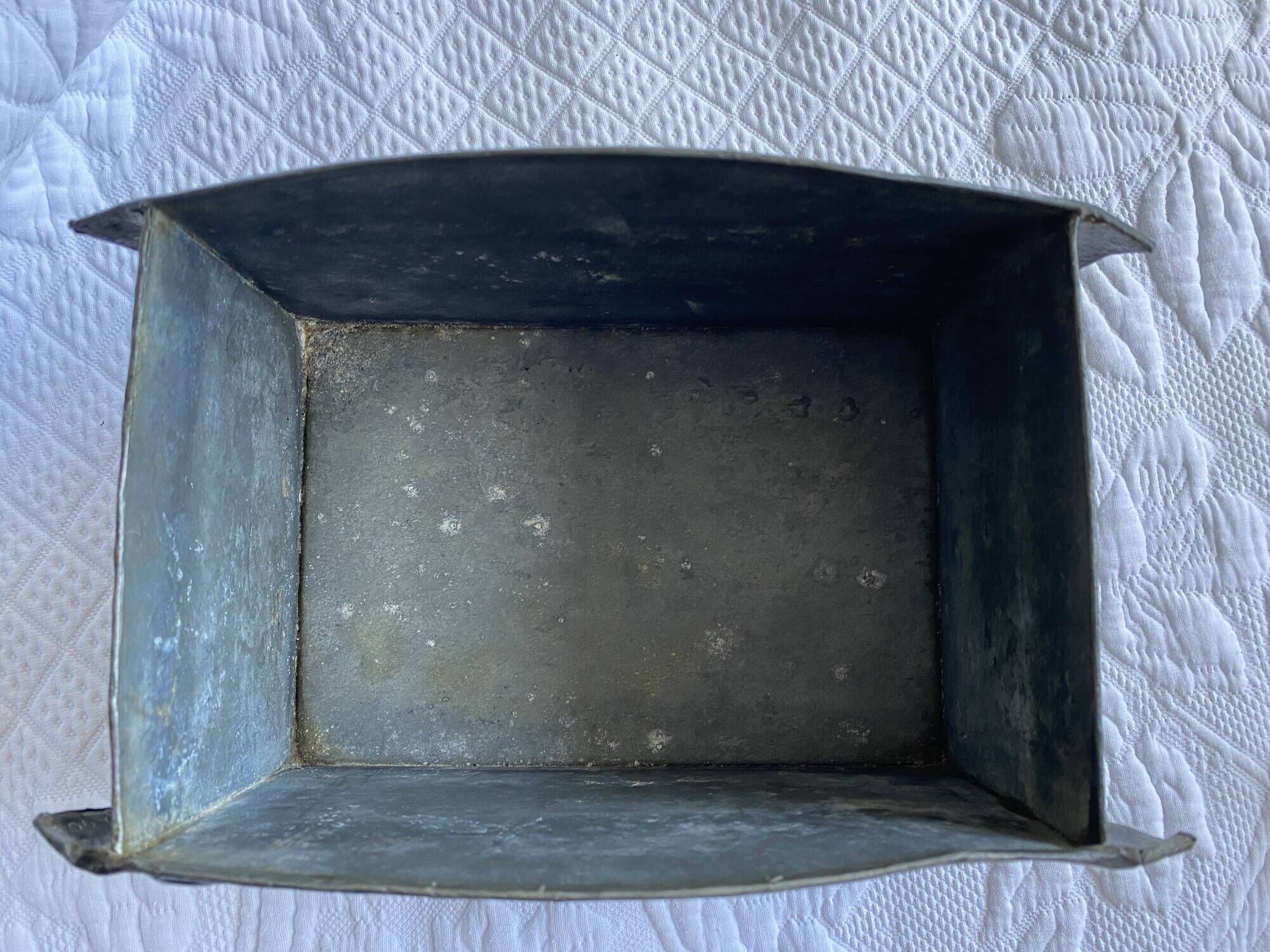 Tin planter pushed back Art Nouveau late nineteenth early twentieth century