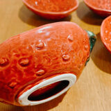 Four cup strawberry slip vallauris