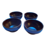 4 stoneware bowls
