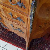Louis XV-style marquetry chest of drawers