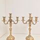 Brass candle holders 3 branches 4 fires