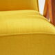 Fauteuil kompas jaune dossier haut