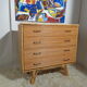 Bamboo and rattan chest of drawers  of the 60s