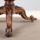Antique walnut and rosewood table with floral inlays, Netherlands, 19th century.