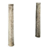 Pair of istrian stone columns, venice 16th century
