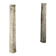 Pair of istrian stone columns, venice 16th century