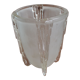 Tulipe art déco verre opalescent de EJC Ezan modèle stalactites