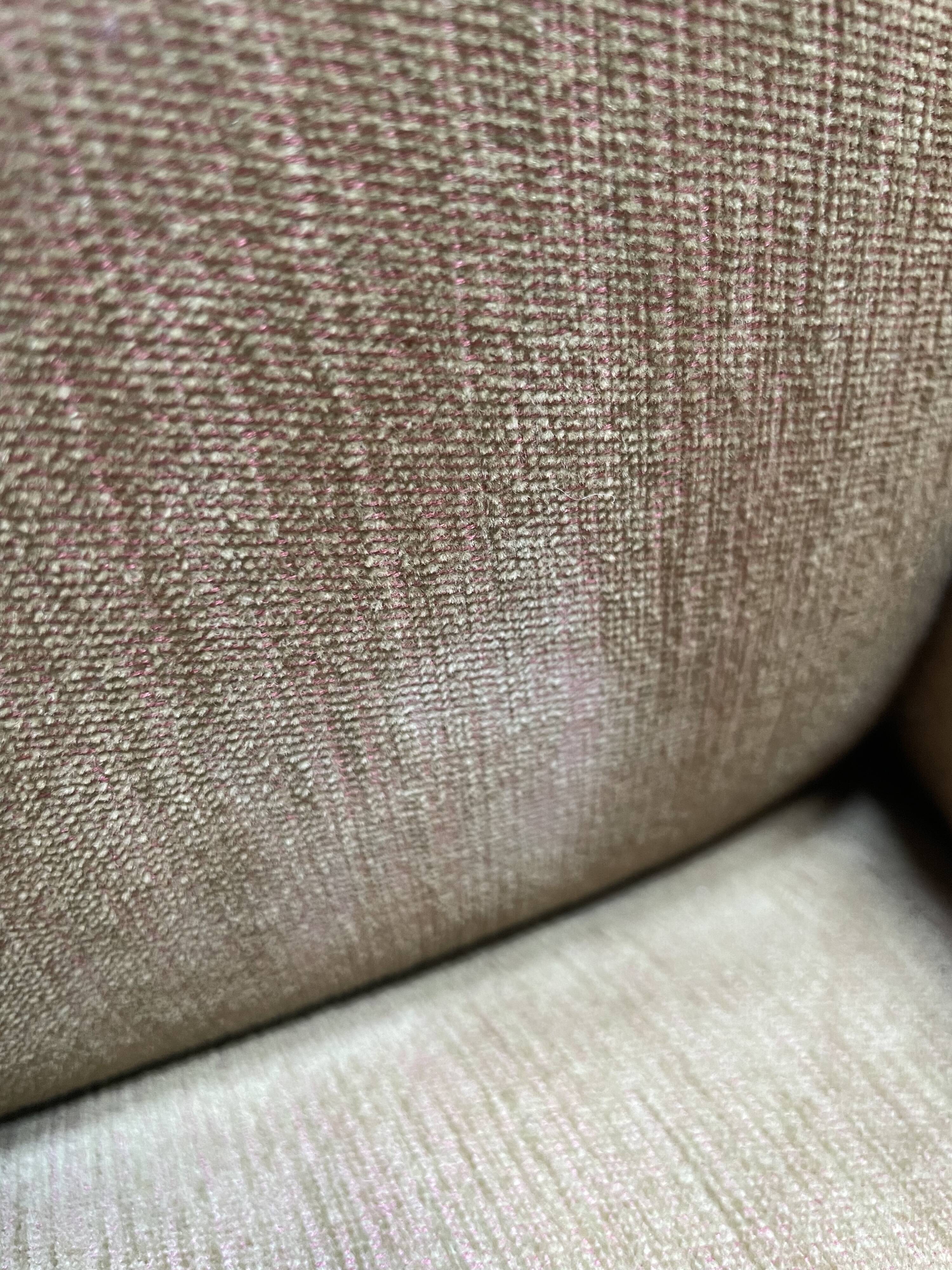 Suite of 6 shepherdess armchairs bamboo and beige velvet