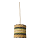 Straw portable lamp, fabric cable 3 metres