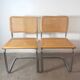 Paire de chaises Cesca Marcel Breuer B32 made in Italy