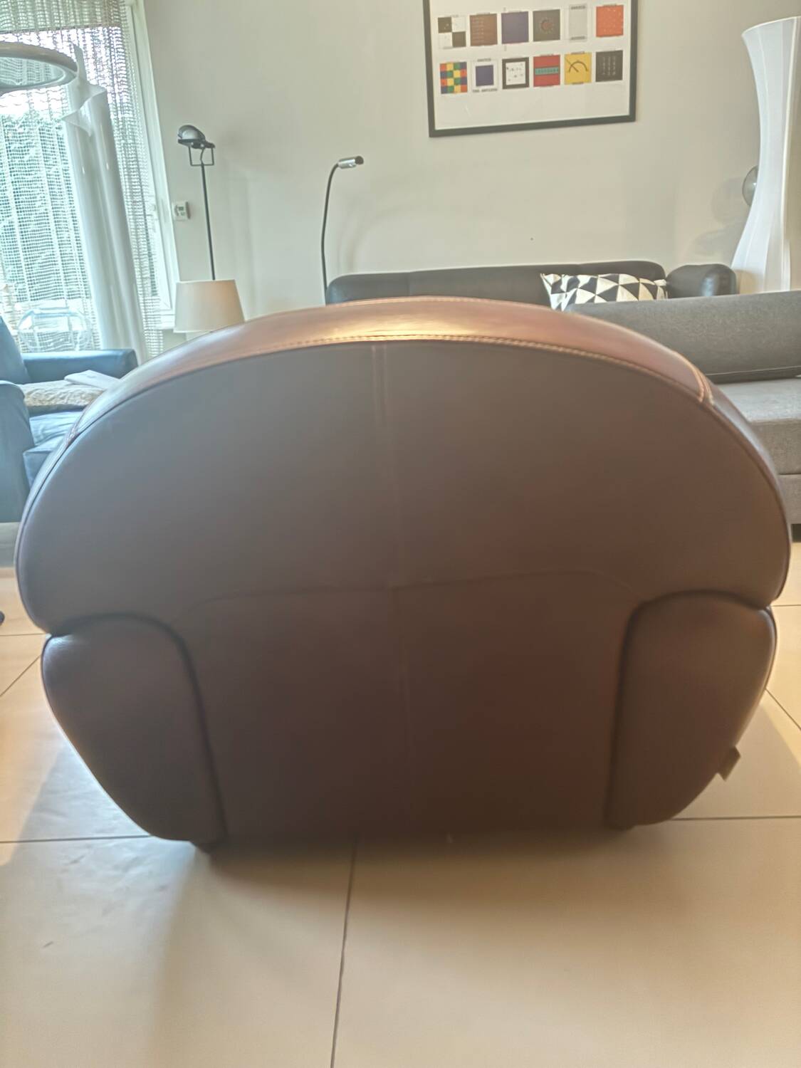 Fauteuil club en cuir steiner