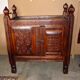 Wedding chest Afghan XIX folk art furniture carved wood