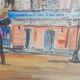 Watercolor painting Paris 1954 Jean Micas