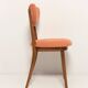 Vintage Heart Chair in Orange Velvet, Europe, 1960s