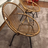 Pair of rattan chairs