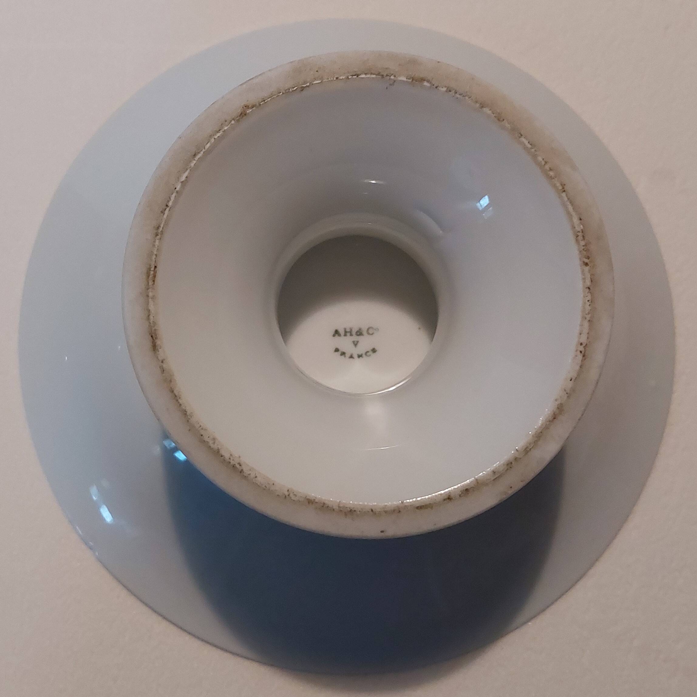 White porcelain compote bowl 19 century