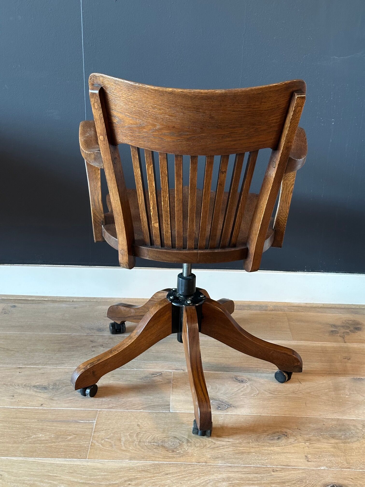 Classic oak office chair