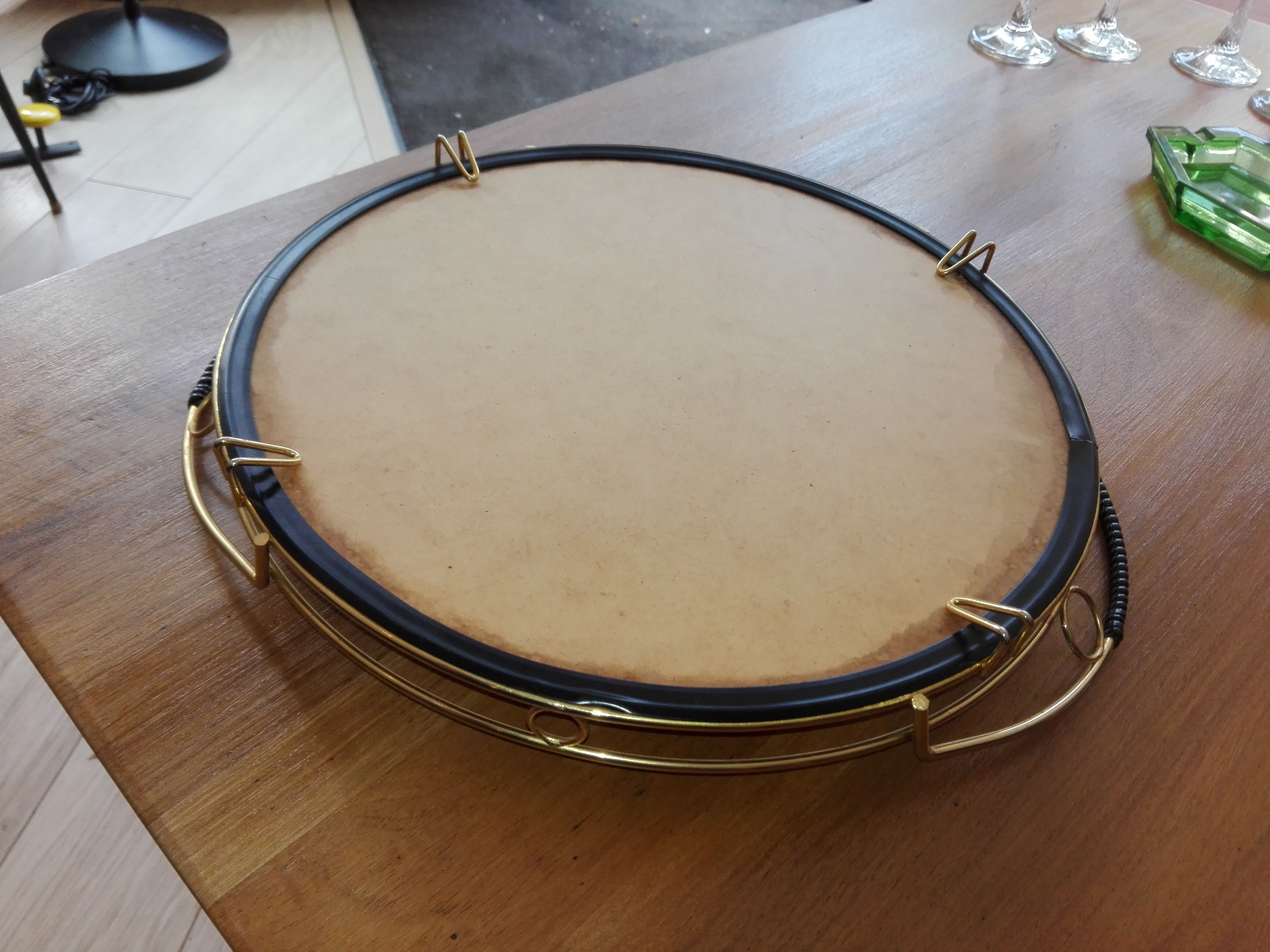 Tray mirror golden 60