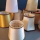 Set of 13 vintage clip-on lampshades