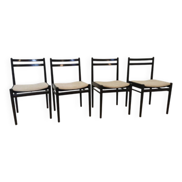 Set of 4 Stol Kamnik Dining Chair: Vintage Scandinavian Beech Wood, Yugosla