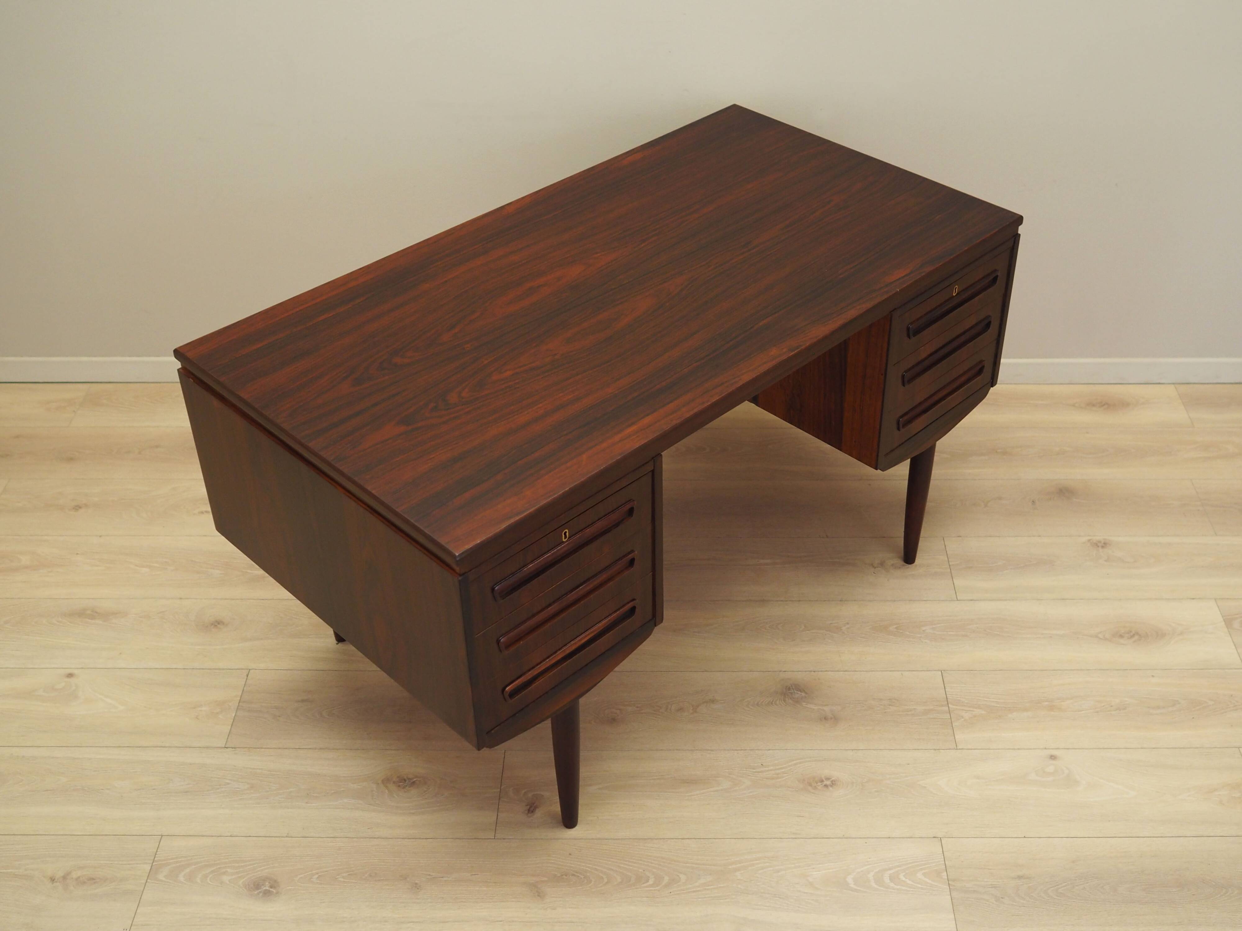 Rosewood desk, Danish design, 1960s, designer: J. Svenstrup