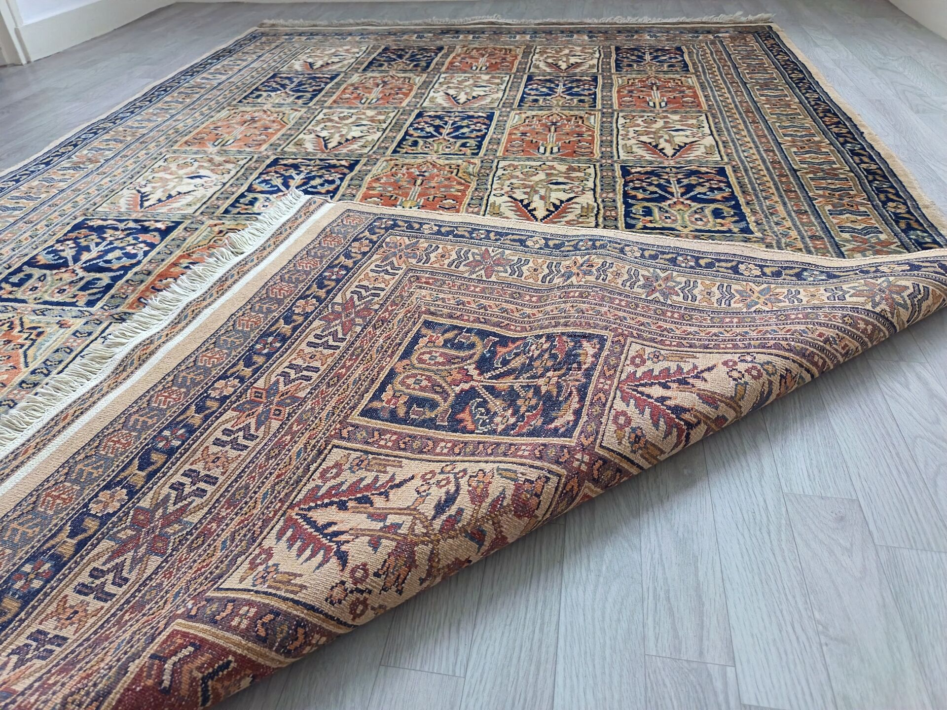 Hand-Knotted Pakistani Carpet
