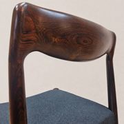 3x Vintage Danish Dyrlund chairs rosewood reupholstered / Scandinavian