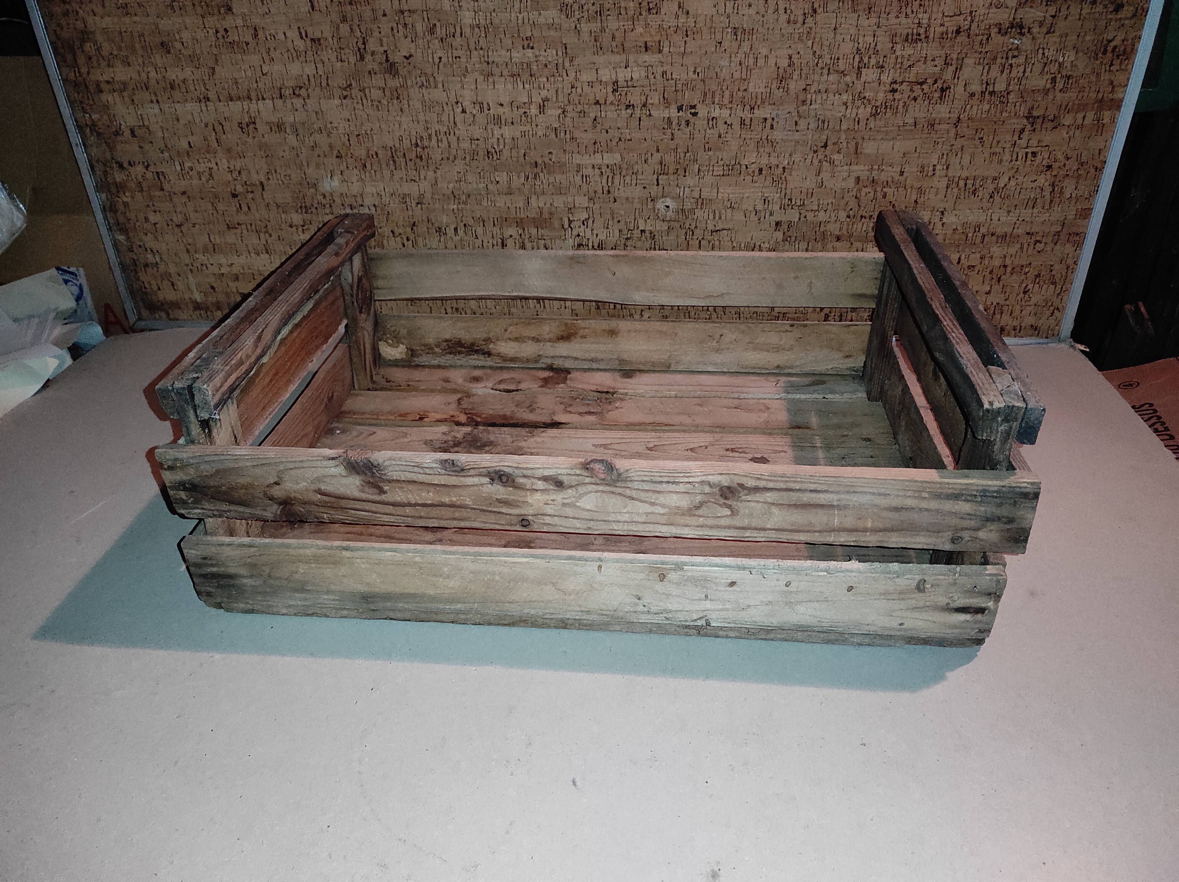 Old vintage wooden apple box
