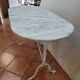 Table de bistrot dessus marbre