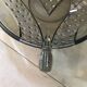 Art deco black coloured glass dessert service