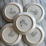 Keraluc Quimper Stoneware Dessert Plates