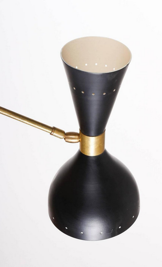 Pair wall lamps moonlight black