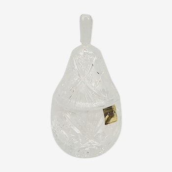 Boîte en cristal forme poire “Julita” 15 cm