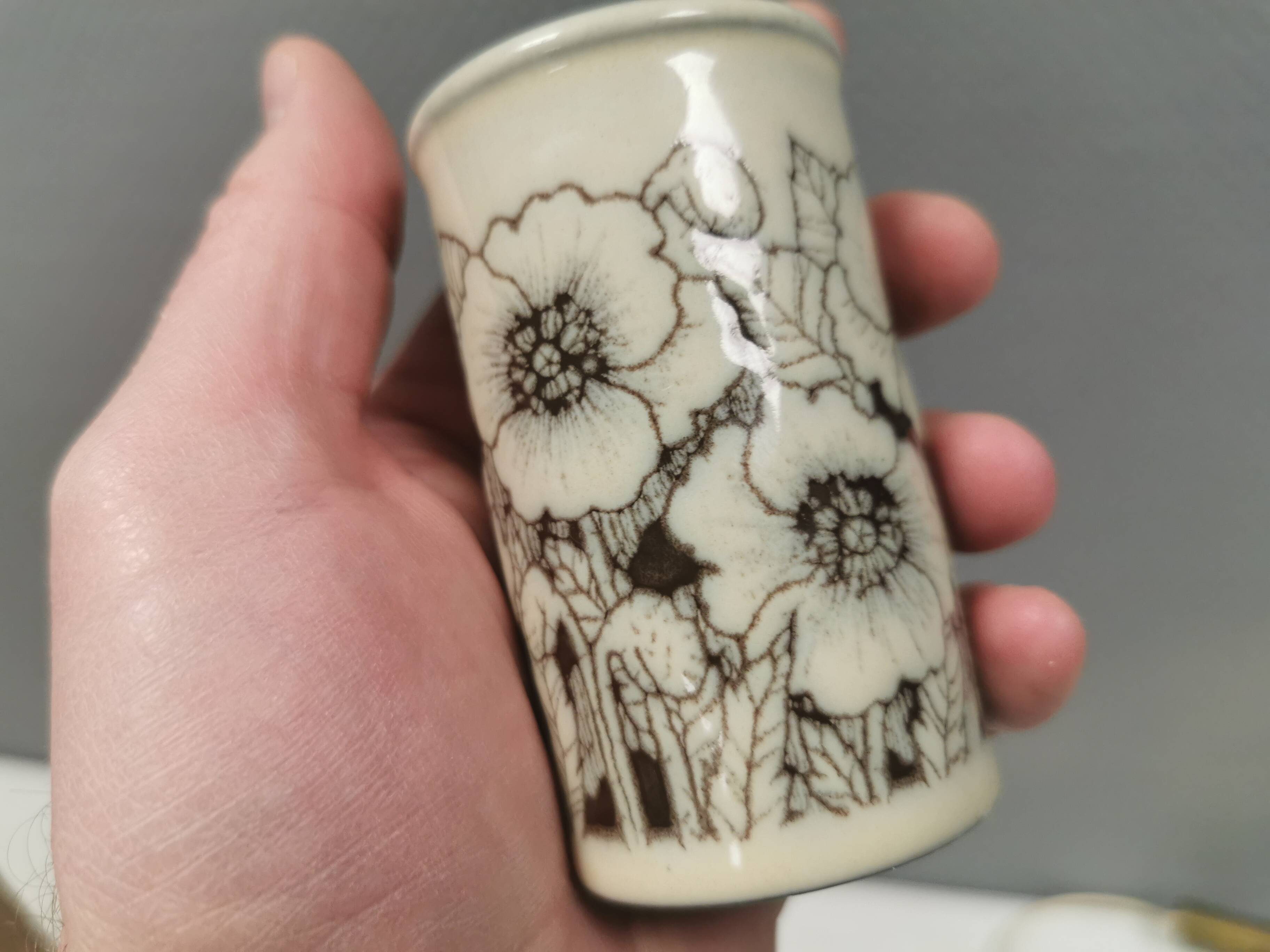 Beautiful salt and pepper set in porcelain from English Hornsea