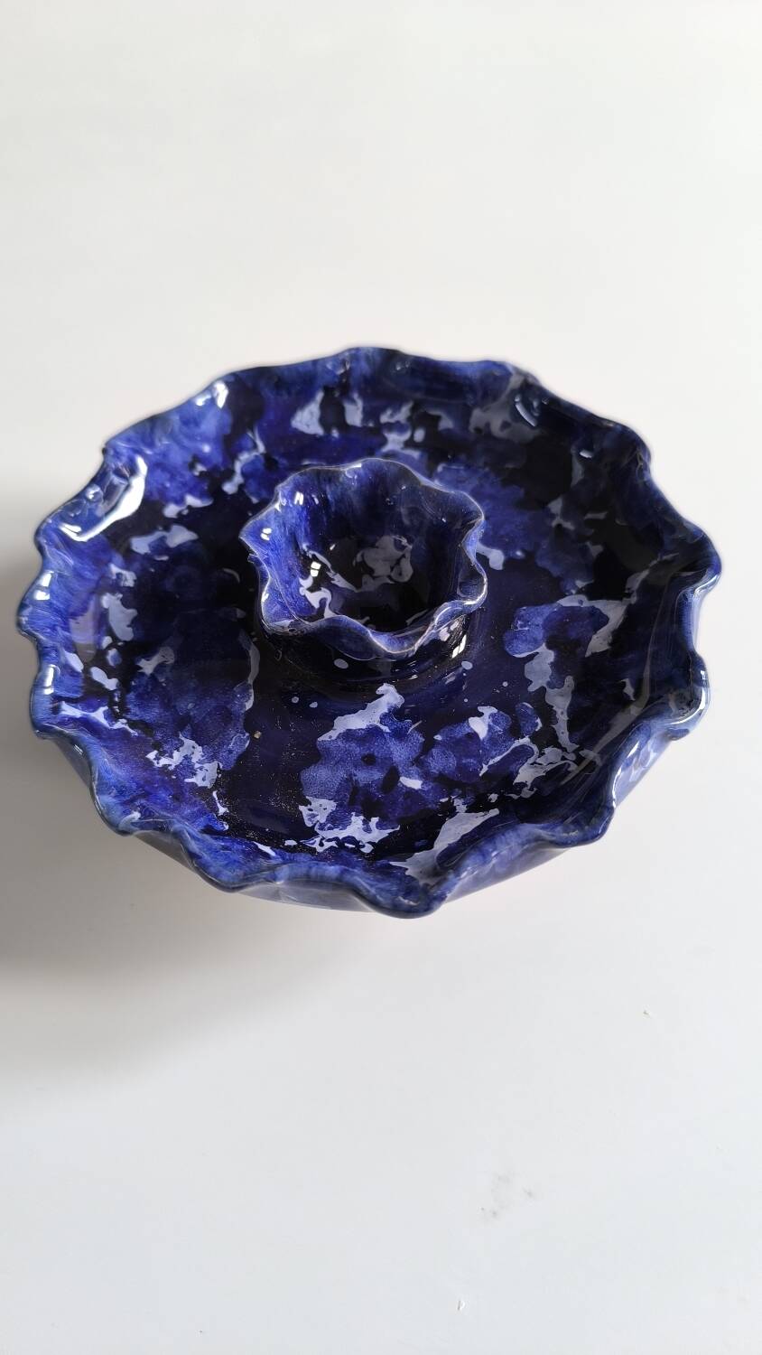 Morvan earthenware candle holder