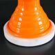 Table lamp or bedside lamp from the 1960s-70s in orange and chrome.