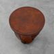 Table d'appoint Art Déco en bois et plateau plaqué façon échiquier, France vers 1940