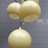 Chandelier 4 glass globes marked Germany Art Deco 1930