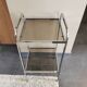 Small vintage chrome metal shelf