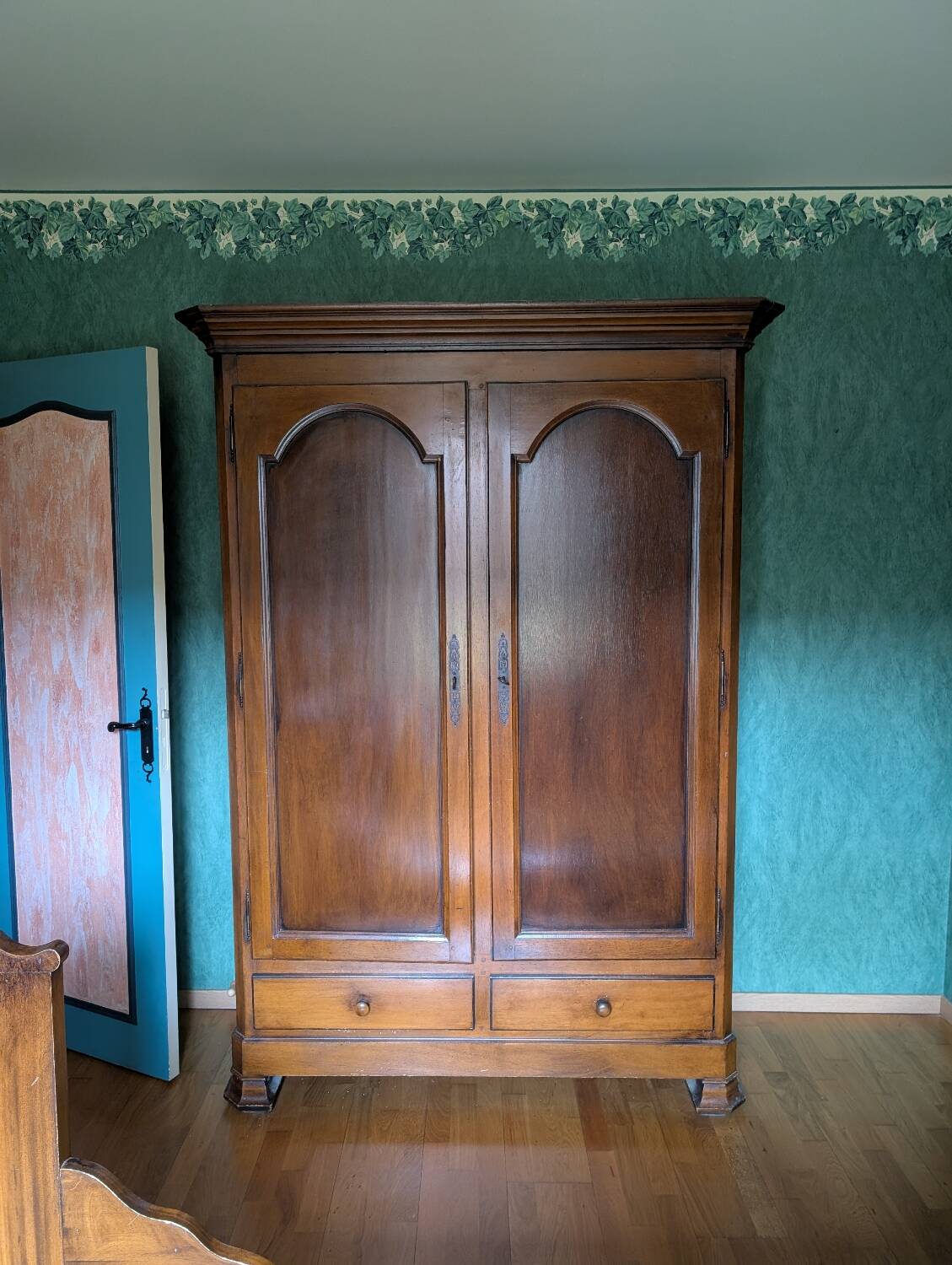 Wooden wardrobe