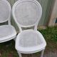 4 chaises anciennes bois et cannage