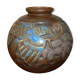 Ball vase Frères Mougins 1900 Nancy ceramic art deco vase